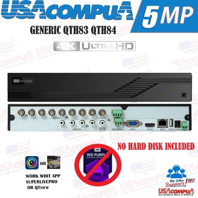 dvr digital 8canais Qsee  fullhd qth84  AHD  com nuvem português 1080P HD 1TB - Foto 2
