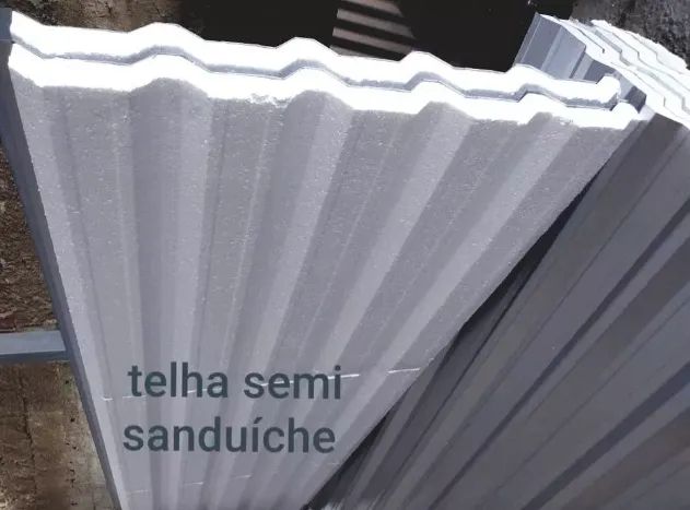 Telhas sob medida simples sanduiche termoacusticas aluzinco - Foto 5