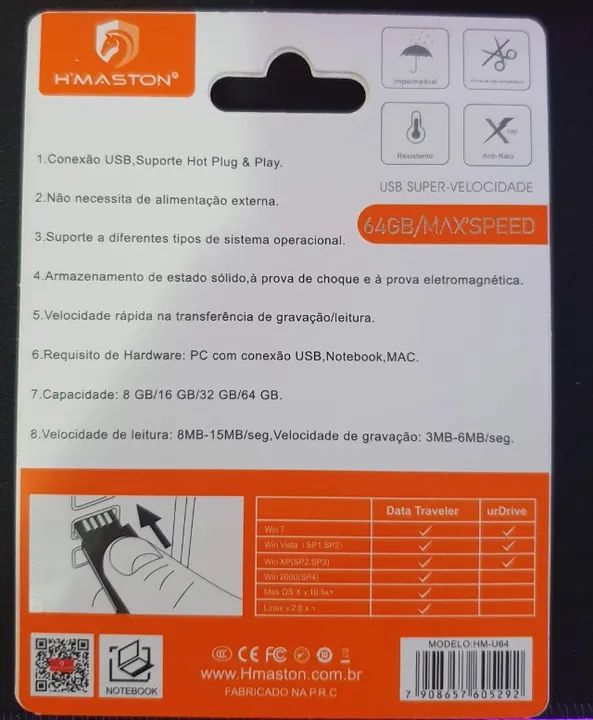 pendrive 64gb H,MASTOM - Foto 2