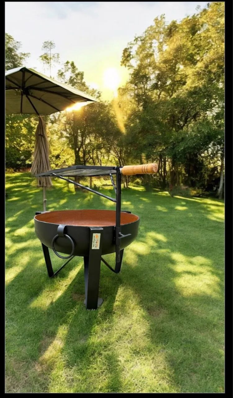 Lareira externa, pira, lenheiro, braseiro, fogueira,  - Foto 3