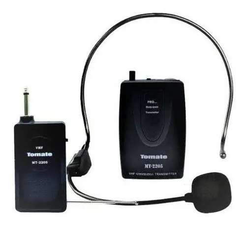 Microfone Sem Fio Cabeça Headset MT-2205 Palestras Igreja Aulas -Loja Coimbra Entregamos