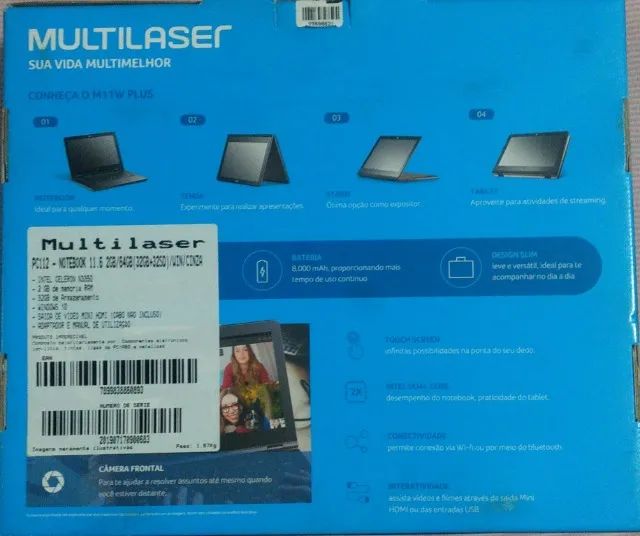 Notebook Que Vira Tablet - Touch Multilaser Semi Novo! 2 em 1 Na Caixa + Pouquíssimo Uso! - Foto 3