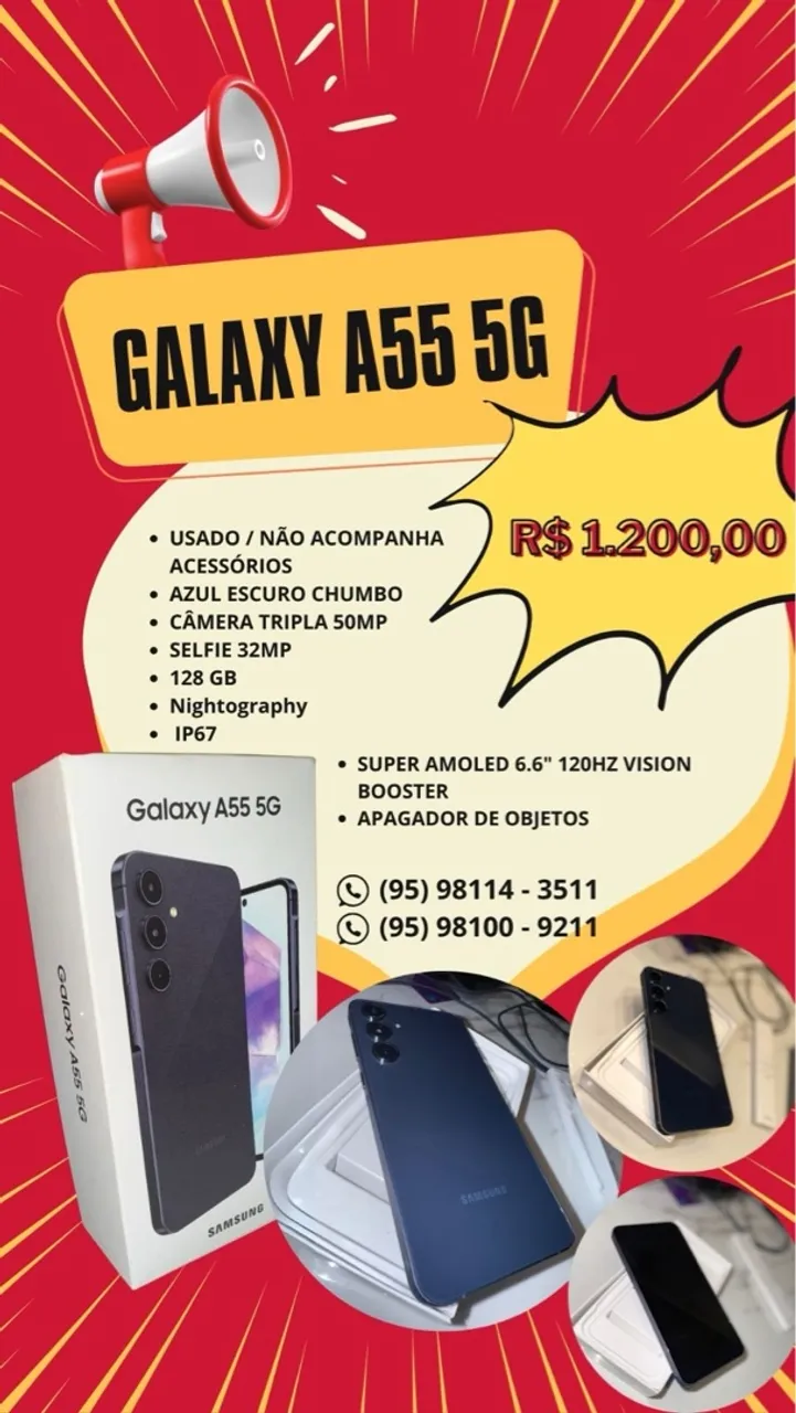 Galaxy A55 - Excelente te para fotos