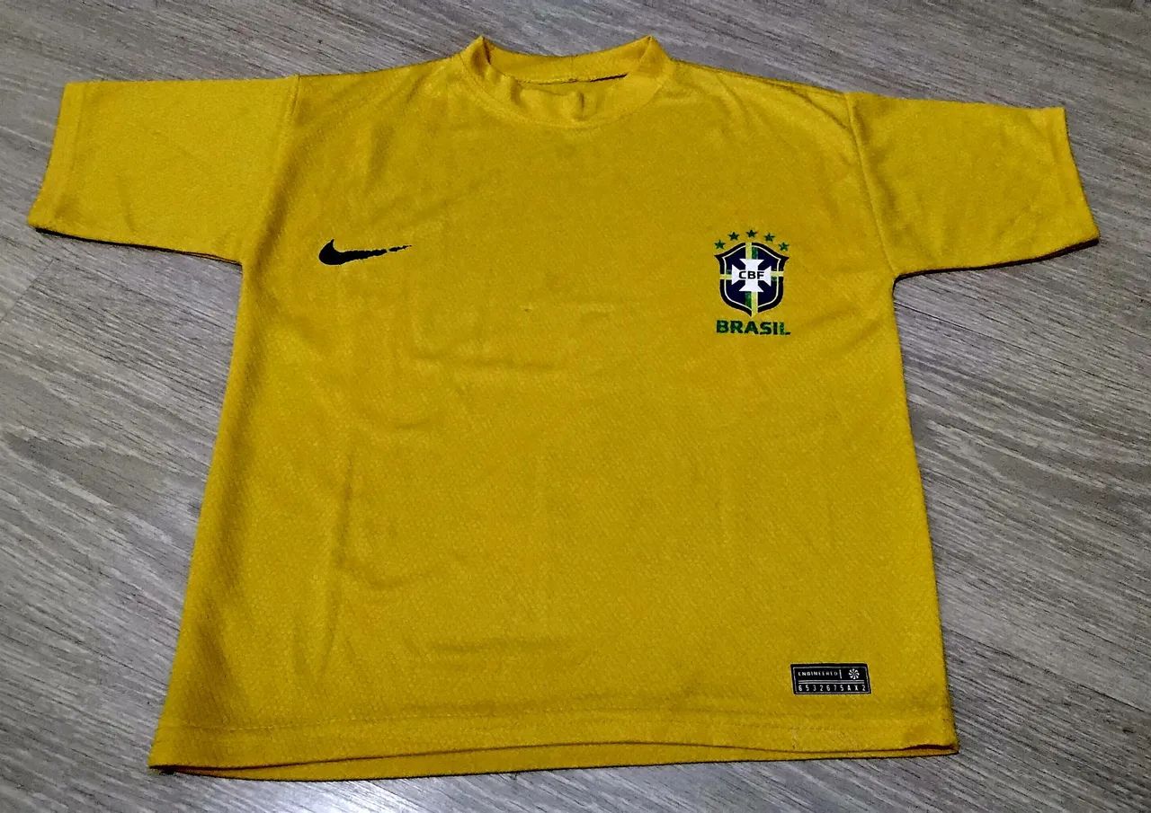 Conjunto INFANTIL Seleção Brasileira 2025 - fabricação Tailandesa + CAMISETA NIKE BRINDE - Foto 5