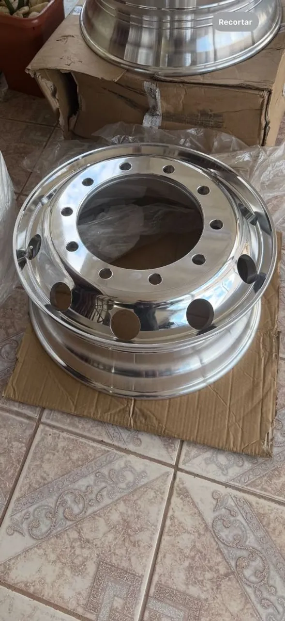 Par rodas de aluminio borda larga 10 furos 285
