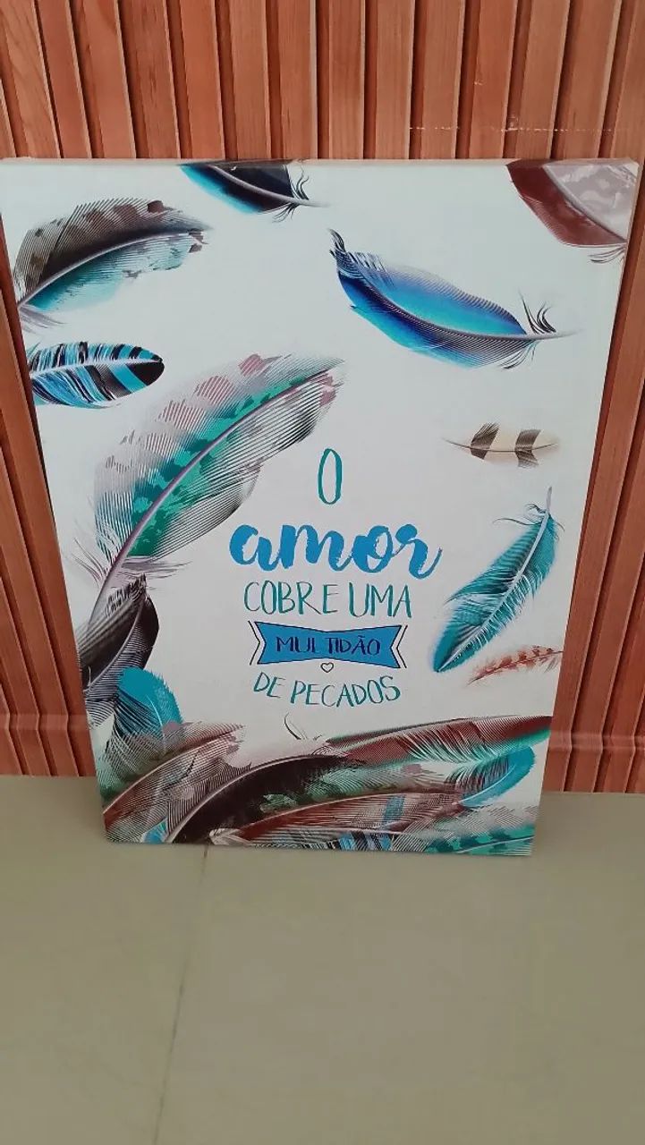 Quadro Decorativo - O Amor Cobre Uma Multidão de Pecados - Foto 2