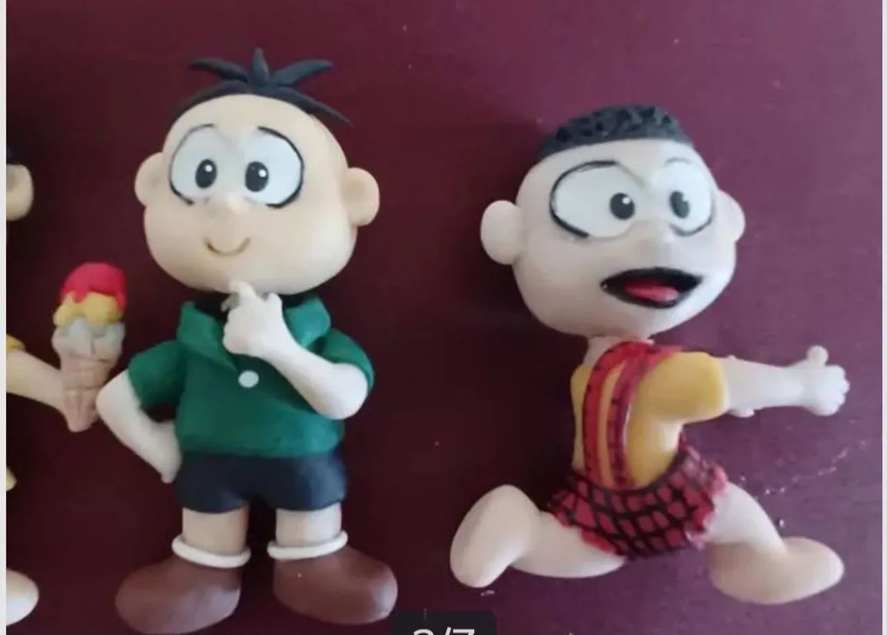 Turma da Mônica de biscuit - Foto 4