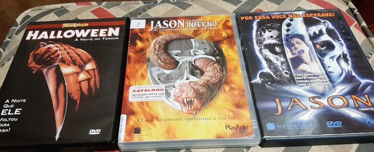 DVDs de Terror - Halloween, Jason vai para o Inferno, Jason X
