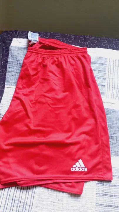 Short de Futebol Adidas Vermelho - Foto 2