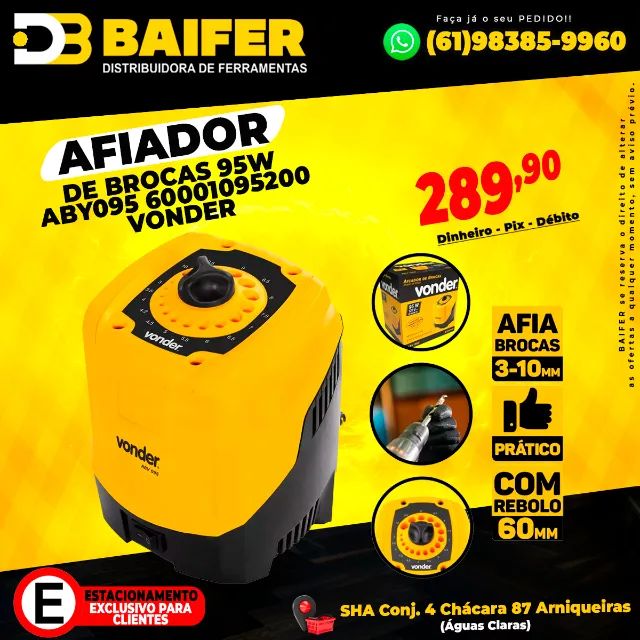 Afiador de Brocas 95w ABY095 60001095200 Vonder