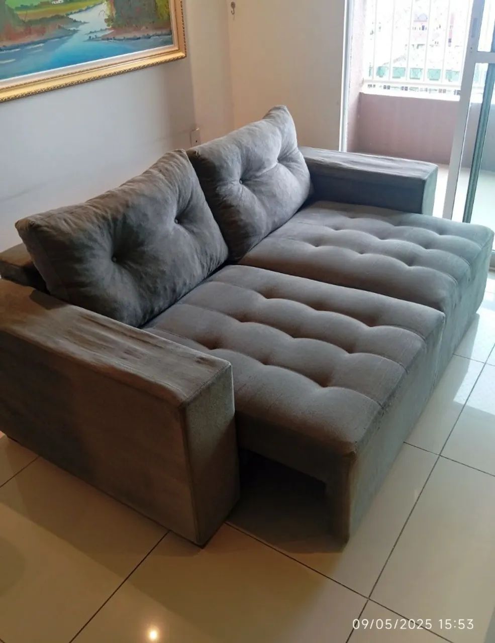 Vendo Sofá Retrátil 3 lugares  - Foto 2