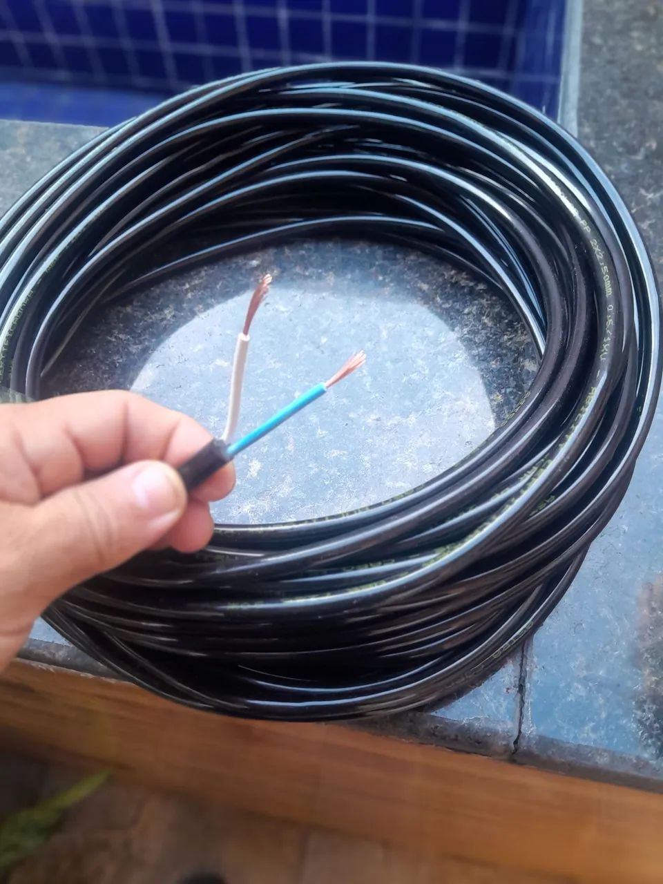 25 metros de cabo pp 2,5mm ( duas vias ) - Foto 3