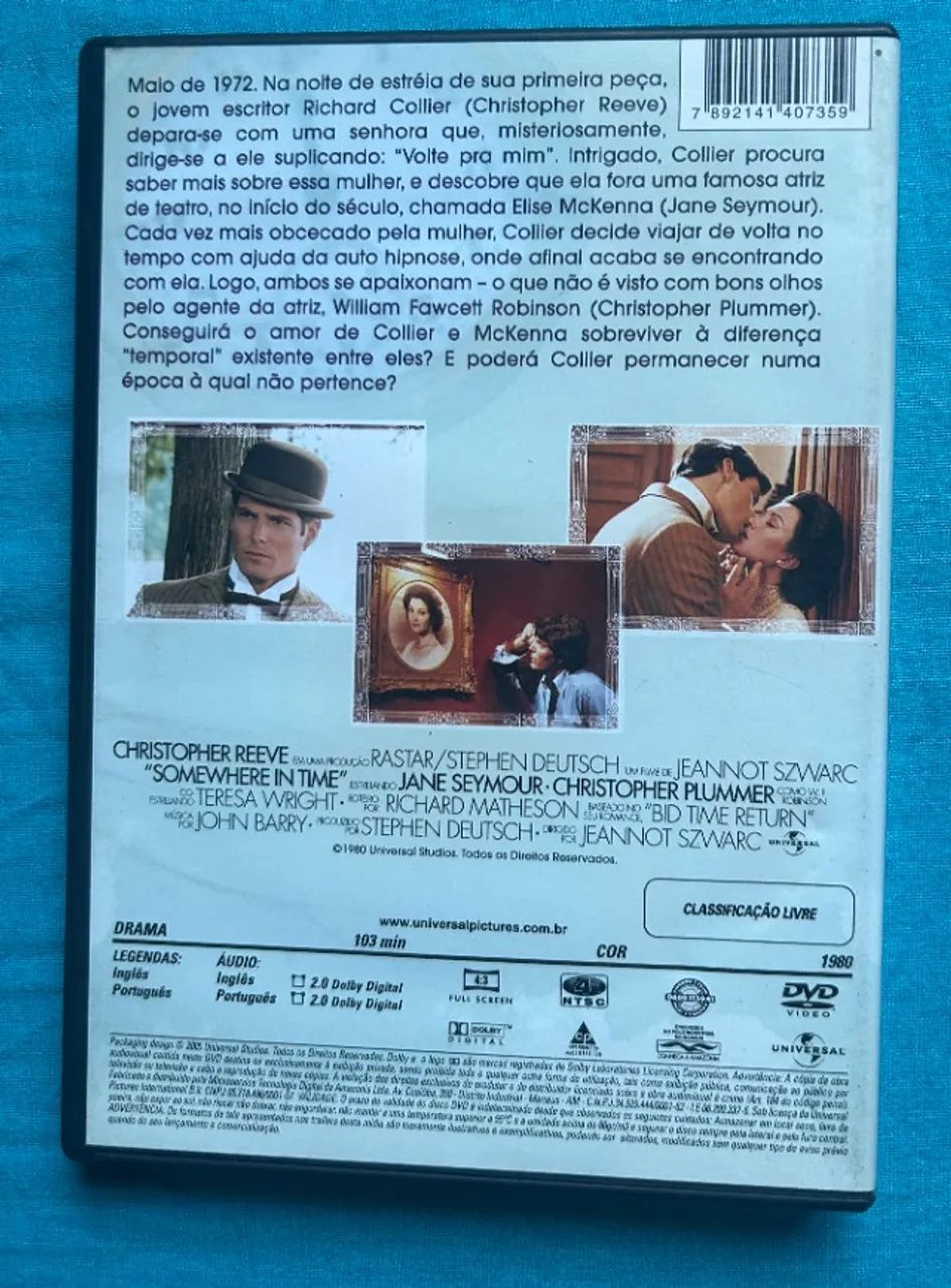 DVD FILME EM ALGUM LUGAR DO PASSADO  - Foto 2