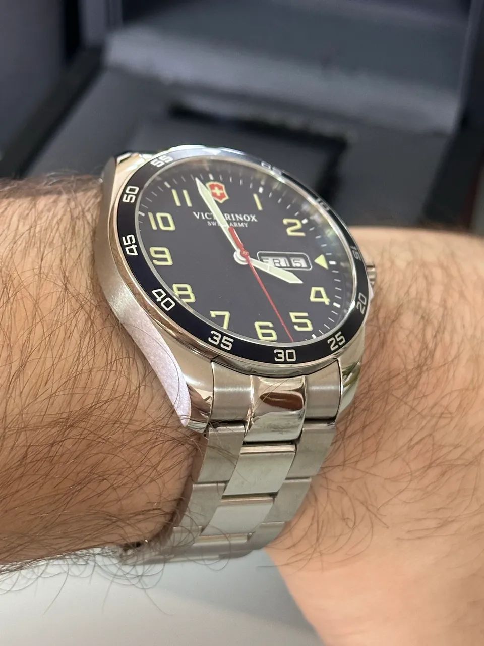 Relógio Victorinox Fieldforce azul  - Foto 5