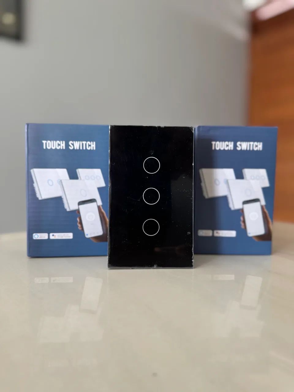 [Novo] Interruptor Inteligente 3 Botões Smart Touch Alexa