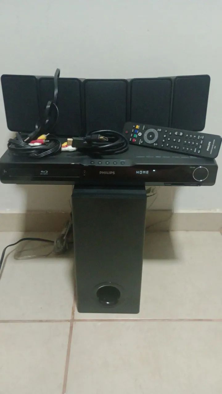 Home Theater Philips Completo com Blu-ray