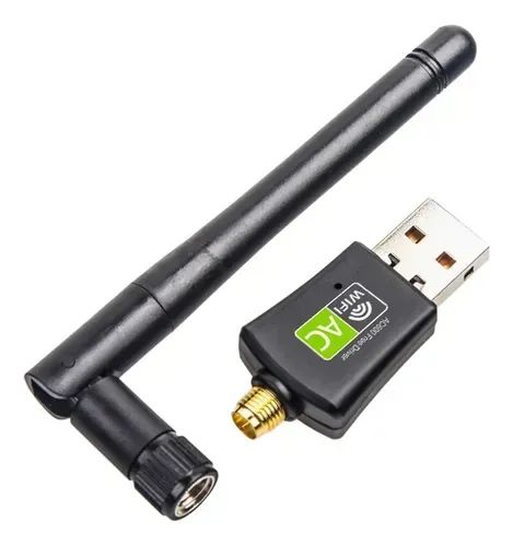 Adaptador Usb Wifi Dual Band 2.4 5ghz 600mbps Wireles Antena