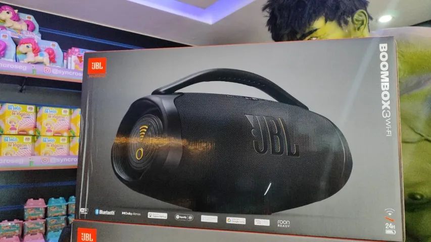 JBL Caixa de Som, Boombox 3, Bluetooth, À Prova D'água e Poeira - Preto e camuflado - Foto 4