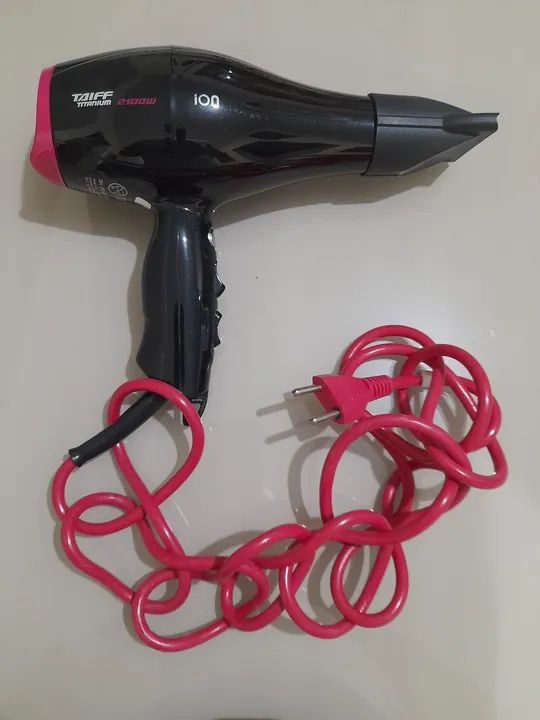 Secador de Cabelo Taiff Titanium 2100W Rosa - Foto 2
