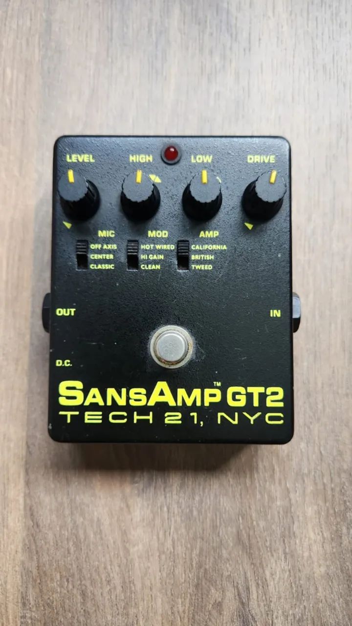 Pedal Sansamp GT2 - Tech 21 NYC - Simulador de Amplificadores