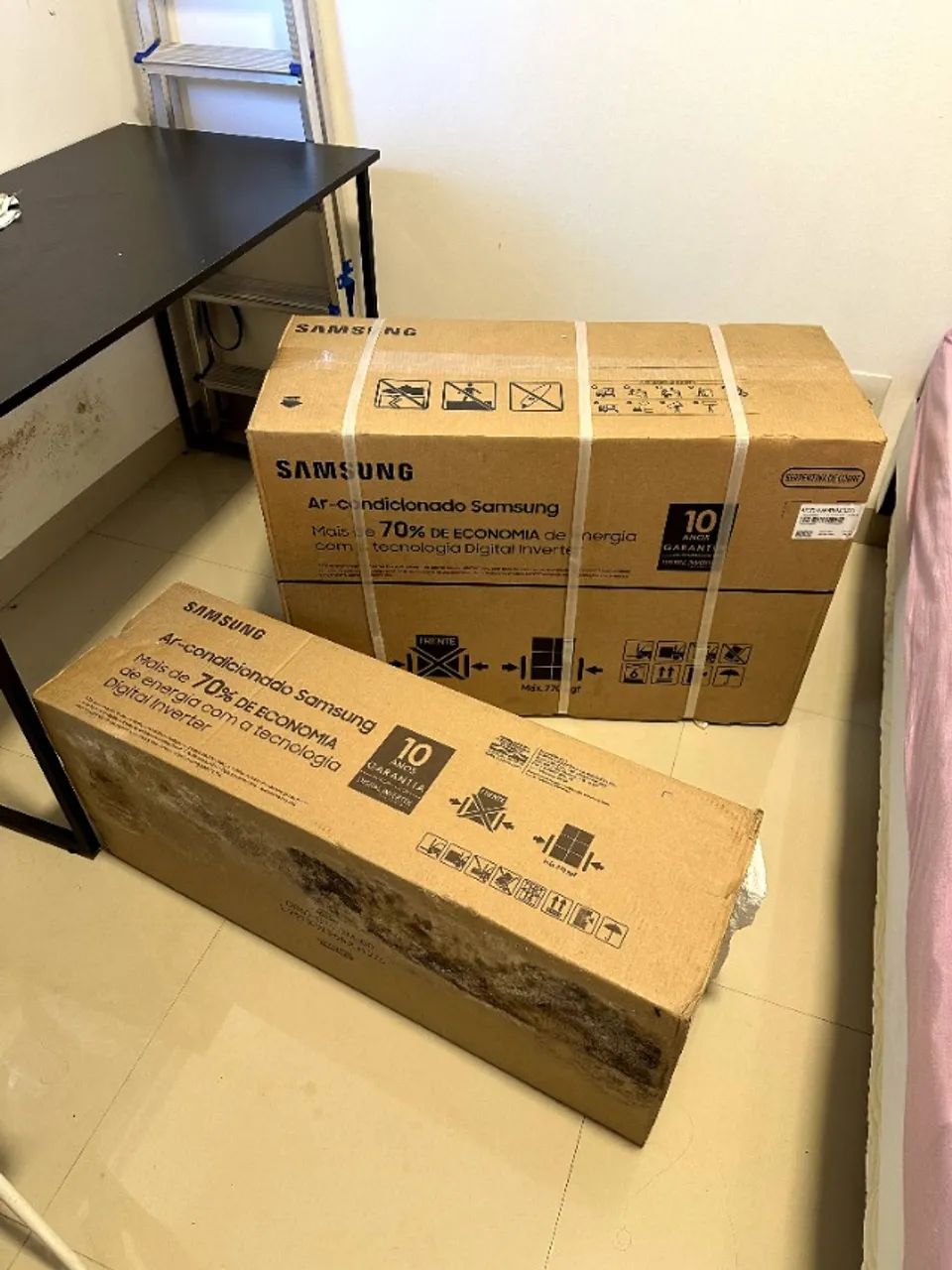 NOVO por preço de usado! Ar-condicionado Split Inverter Samsung Windfree Pro Energy - Foto 3