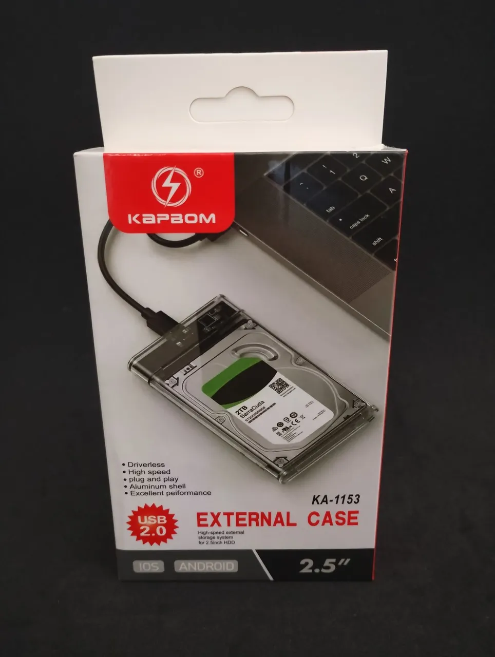 Case para HDD/SSD Externo 2.5" USB 2.0 novos ENTREGO
