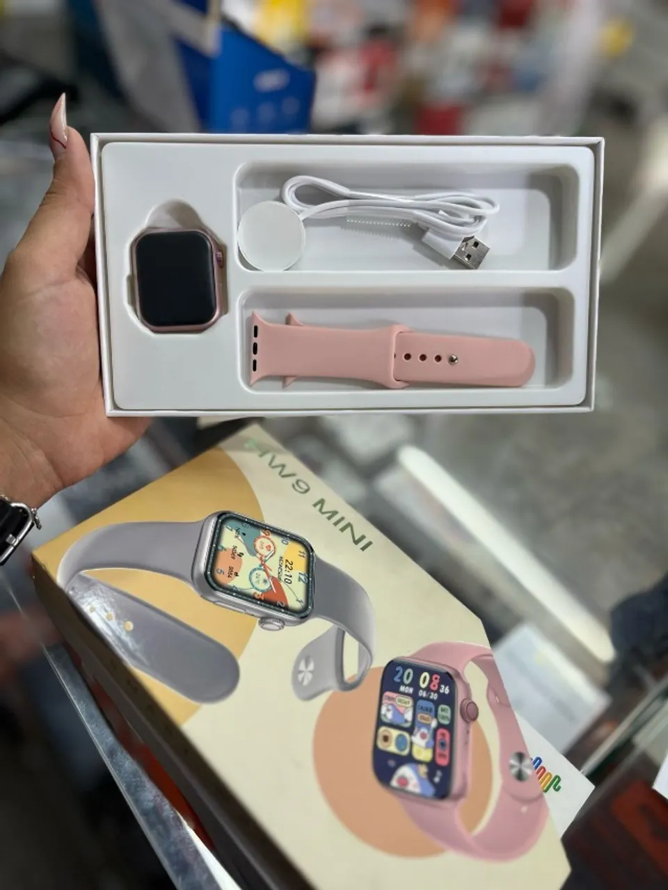 Relógio Smartwatch - HW9 Mini - Rosa