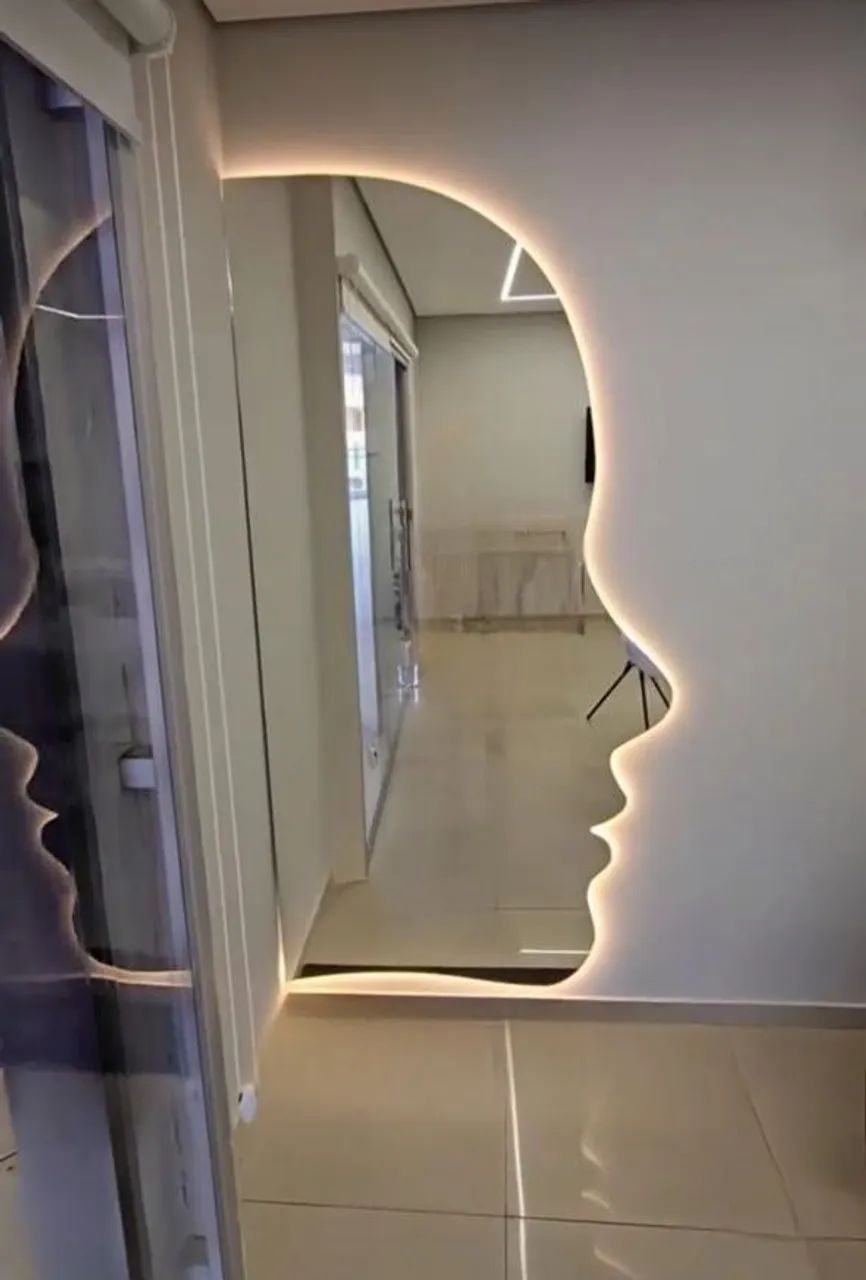 Espelho face com led 200x100