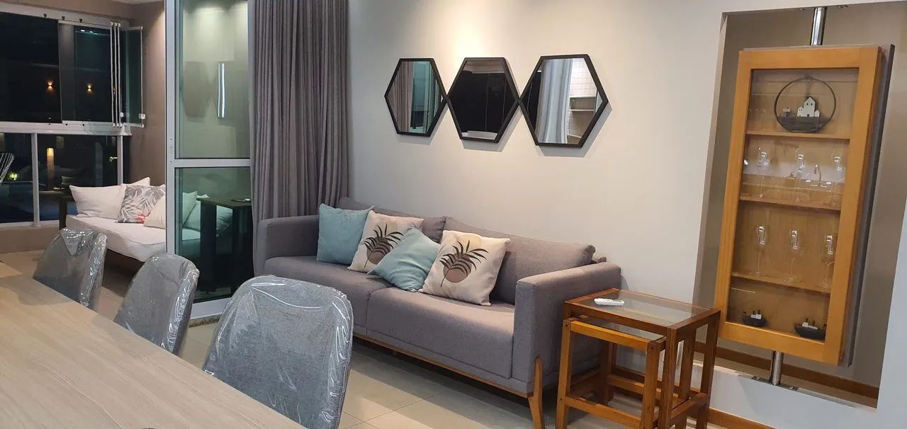 Apartamento de alto padrão, com vista para o mar, totalmente mobiliado e equipado. - Foto 3