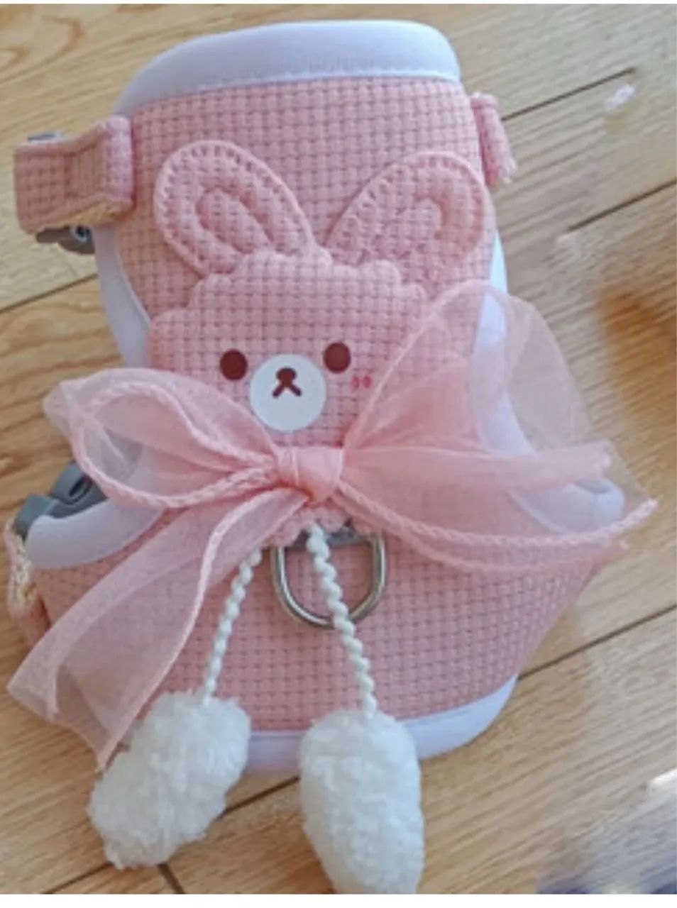 Coleira peitoral com mochila pet, cães e gatos - Foto 3