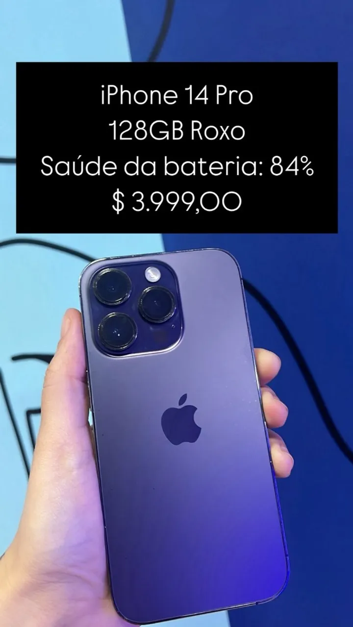 Iphone 14 Plus 128GB Roxo | Novo Lacrado | Loja Física - Celulares