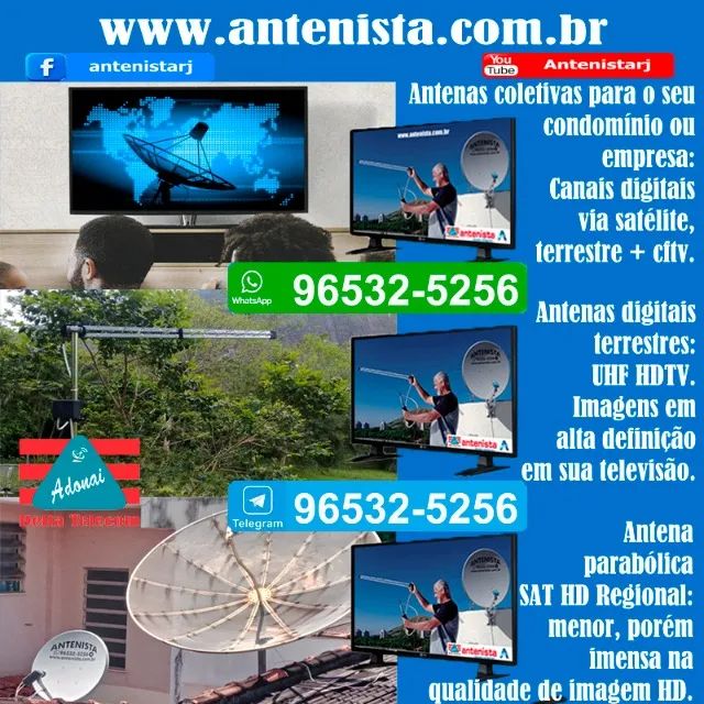 Antenista: Instalação e manutenção de antenas.