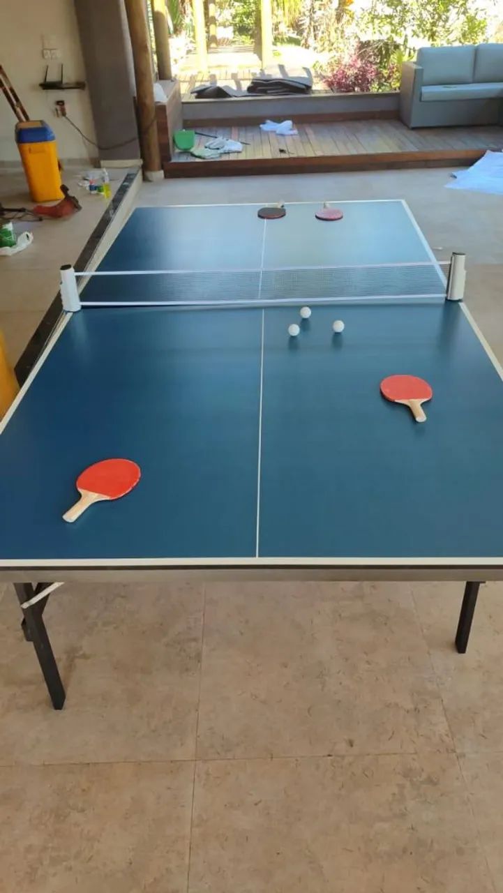Mesa de Ping Pong Azul novo