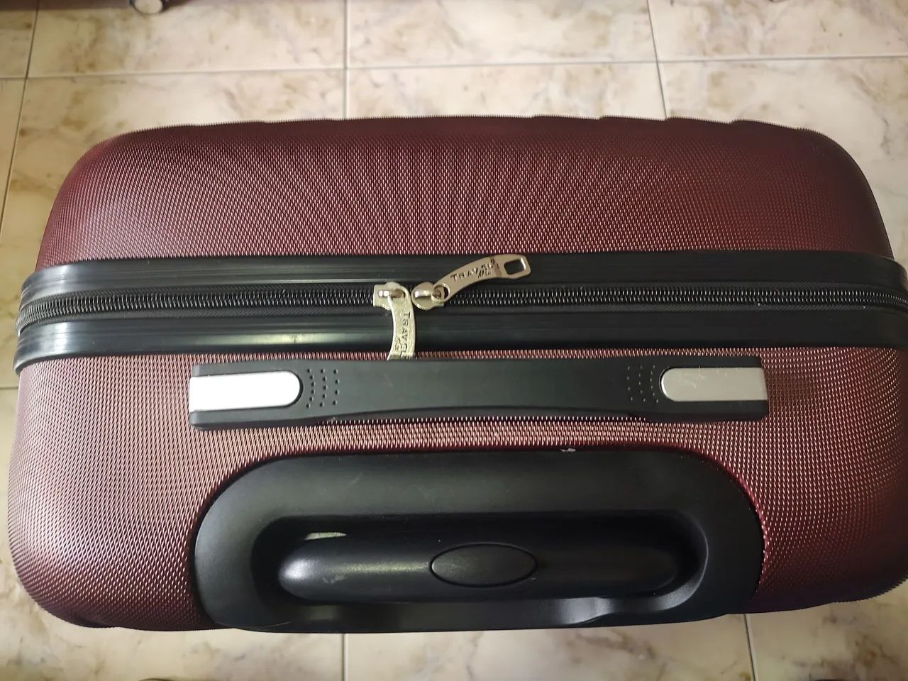 Mala de viagem 15kg de rodinhas vinho TravelMax  - Foto 5