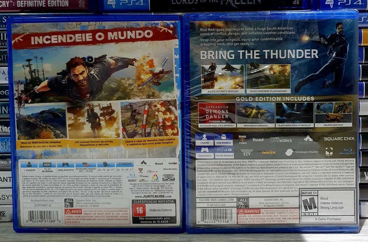 Jogos Ps4 Combo Just Cause 3 + Just Cause 4 Gold Edition  - Foto 3