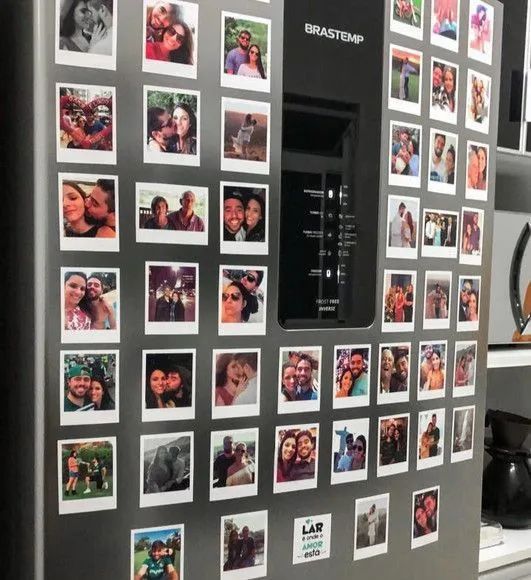 Imãs de Geladeira Personalizados - Fotos Polaroid