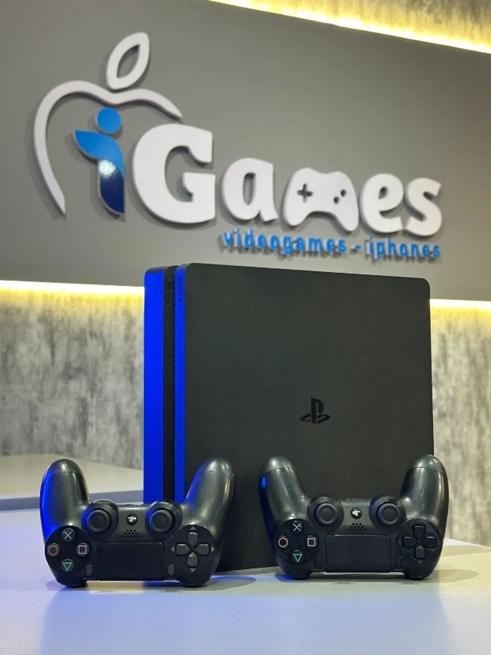 Ps4 Slim 500gb 2 Controles + Jogo | Loja Física iGames - Garantia + Suporte