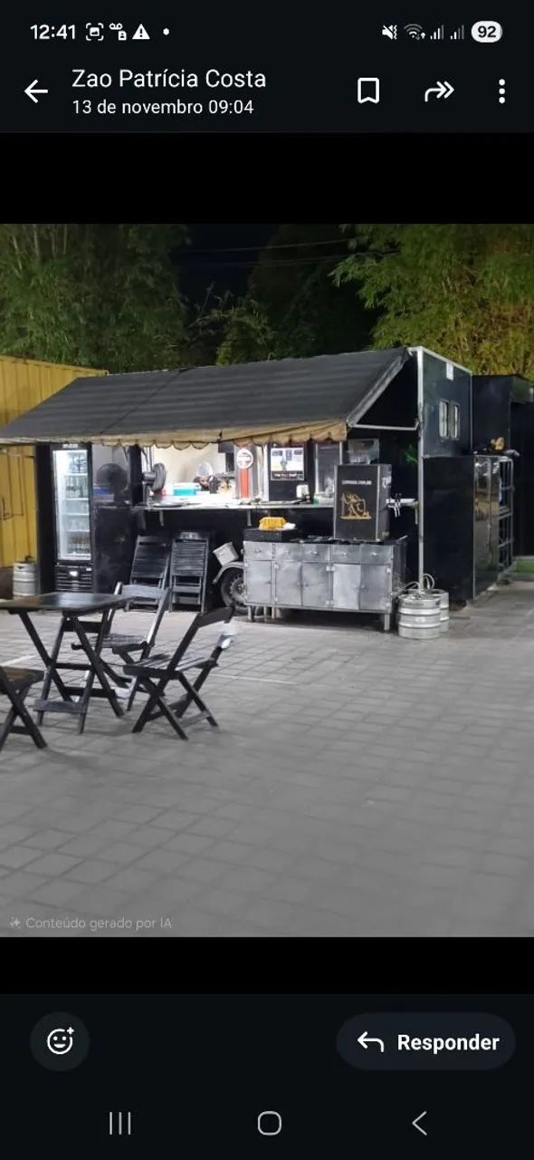 Food truck lanchonete