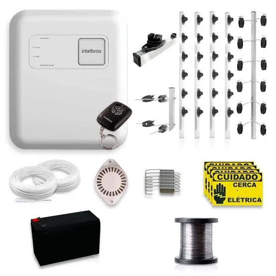 Kit Cerca Elétrica Residencial Completo Intelbras