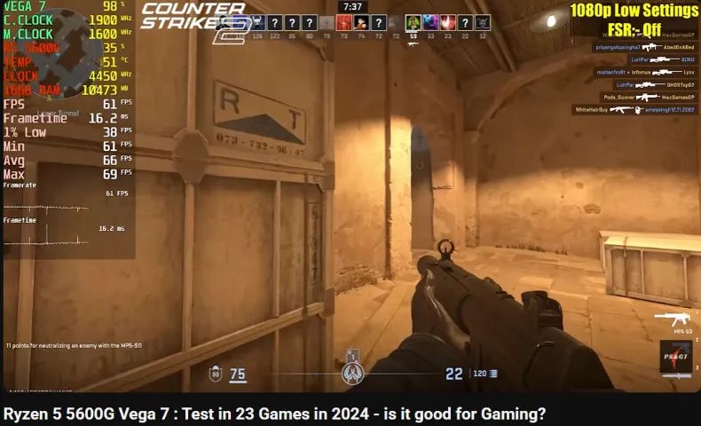 Processador Ryzen 5 5600G64312424177410124