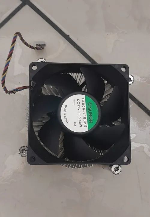 Coolers de gabinete e processador, aceito troca - Foto 4