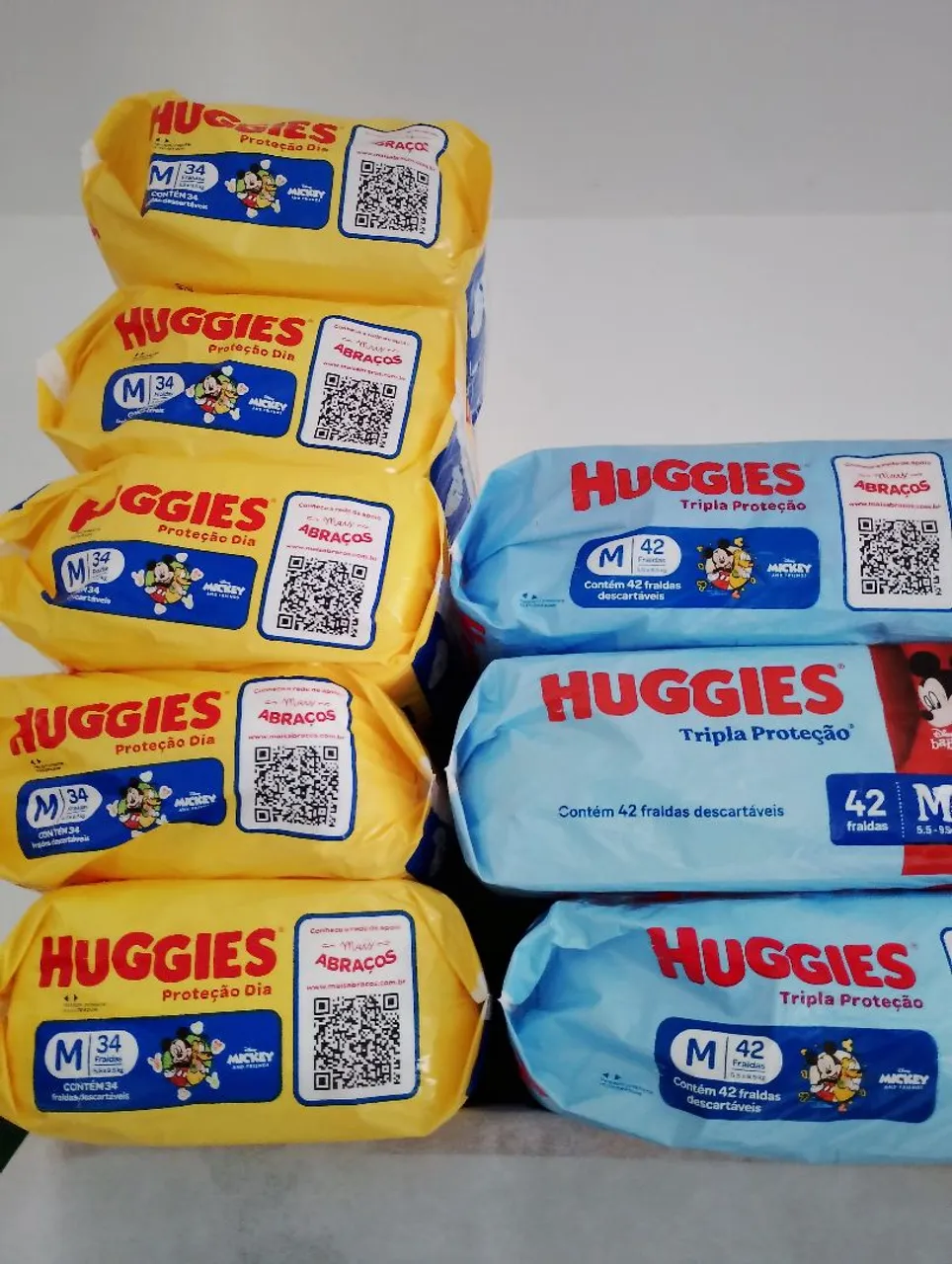 Fraldas Huggies - Pacotes M e Tripla Proteção