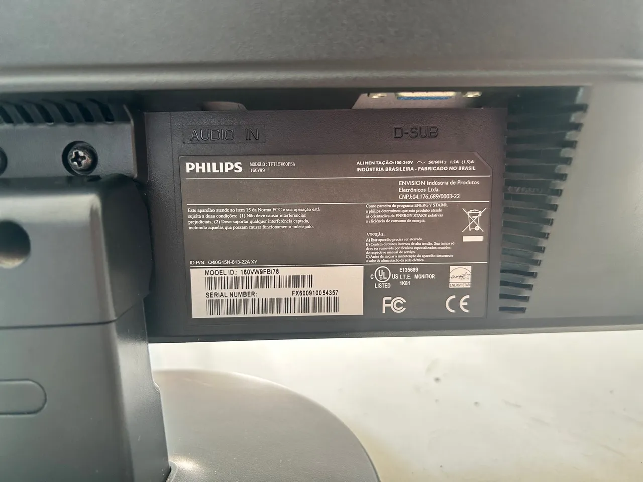 Monitor Philips 160VW9