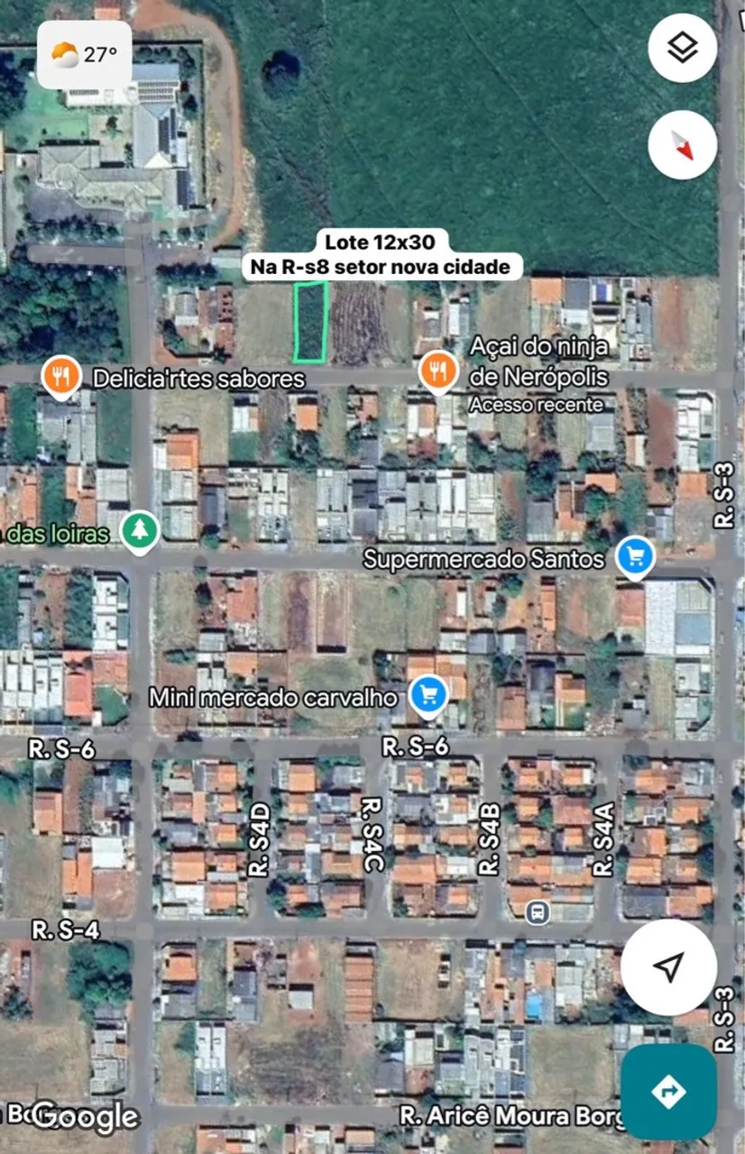 VENDE-SE LOTE EM NERÓPOLIS-GO