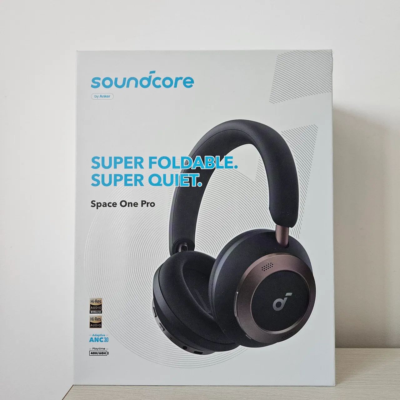 Novo] Fone De Ouvido Anker Soundcore Space One Pro, Bluetooth, ANC