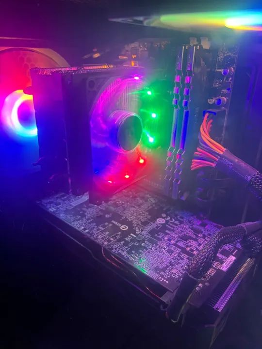 PC Placa de vídeo RX570 16gb SSD de 250gb, HD de 1 terabyte - Foto 4