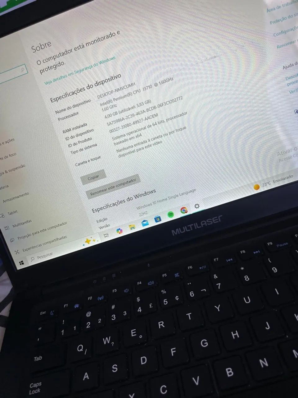 Notebook R$: 550 FUNCIONANDO TUDO - Foto 3