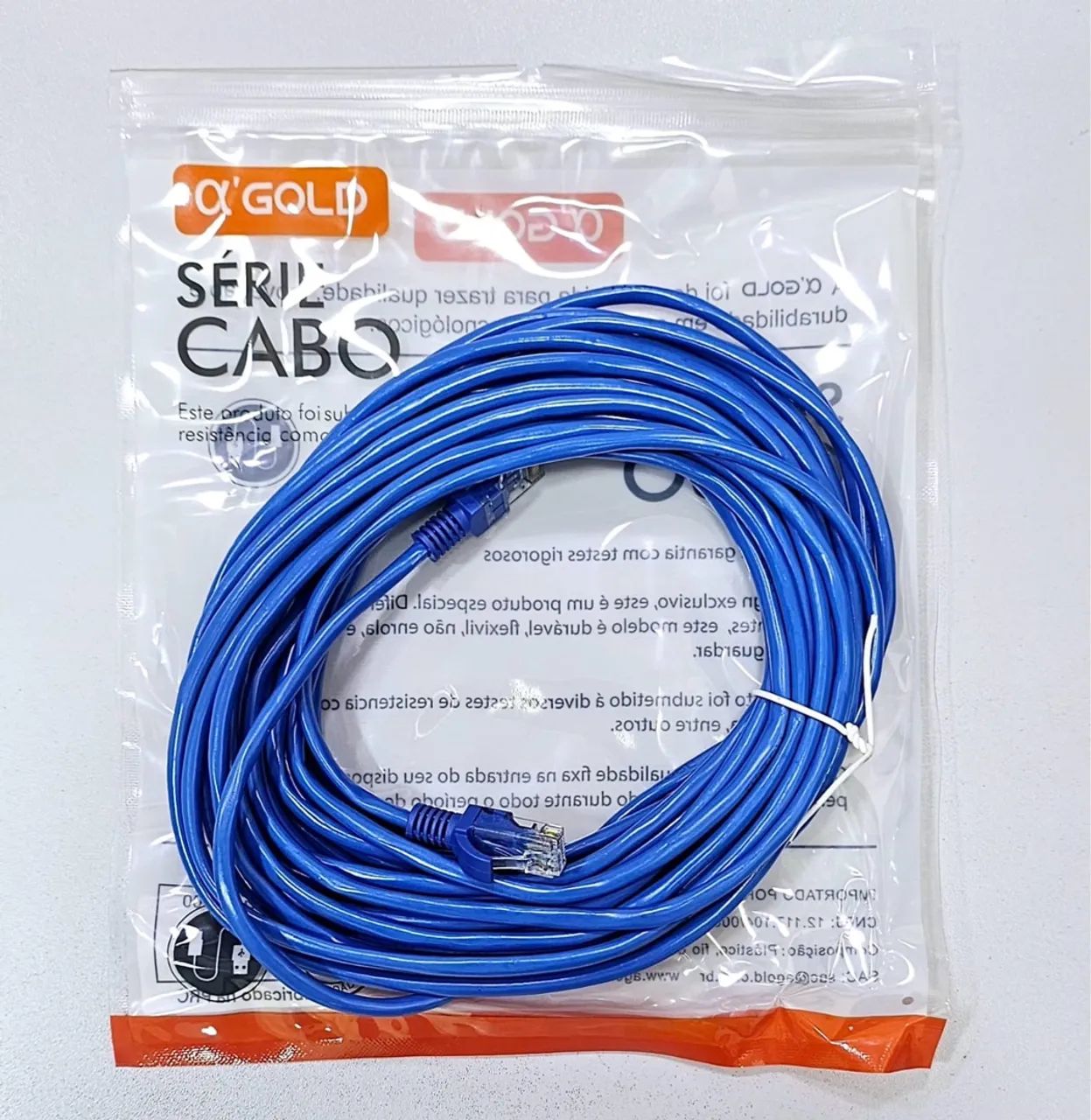 Cabo de Rede Azul CAT5e - 10 Metros