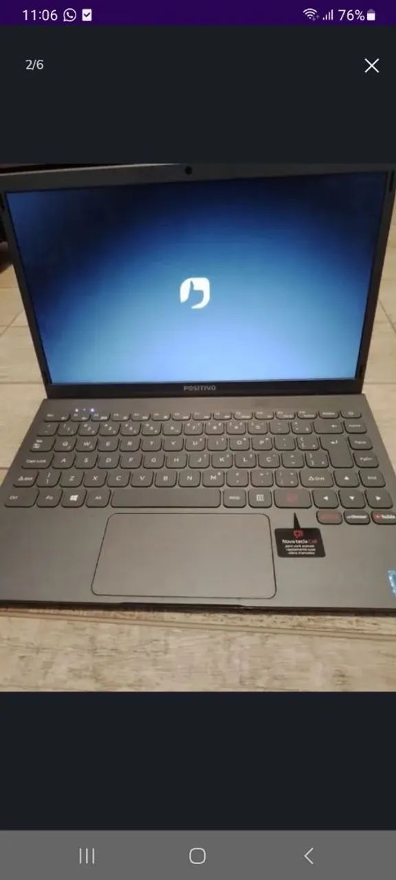 Notebook Positivo  com problema na imagem fica piscando - Foto 3