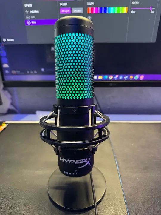 Microfone Gamer HyperX Quadcast S Antivibração - Foto 3